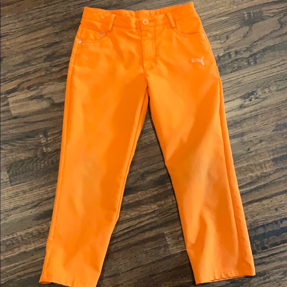 Puma Golf orange pants size small - hard to find!